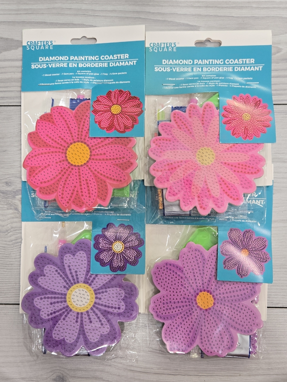 4 Crafters Square Diamond Painting Coasters